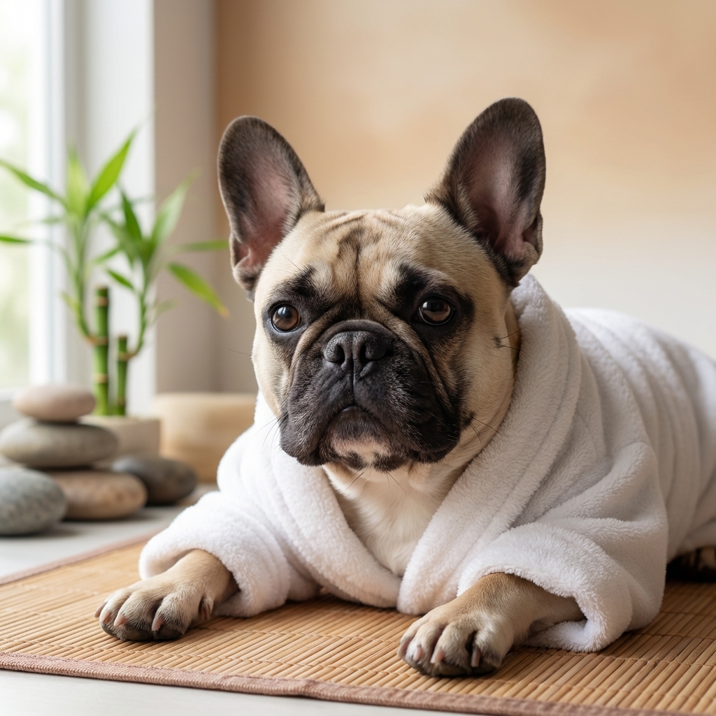 French Bulldog spa portrait